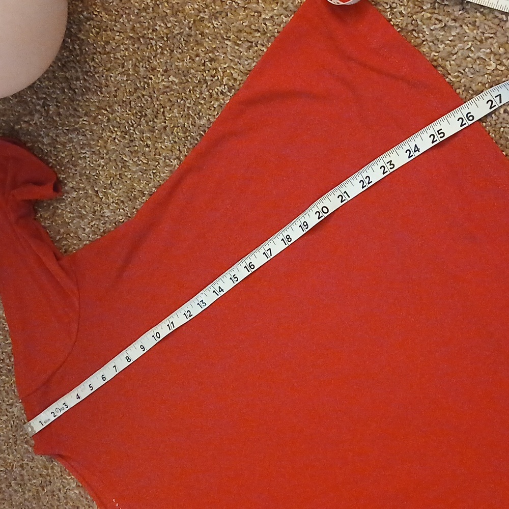 Susan Graver red quarter sleeve tee shirt size large - Picture 13 of 16